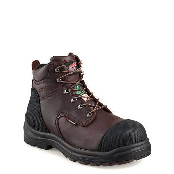 Red Wing King Toe 6-inch CSA Safety Toe - Tmavo Hnede Nepremokave Topanky Panske, RW184SK